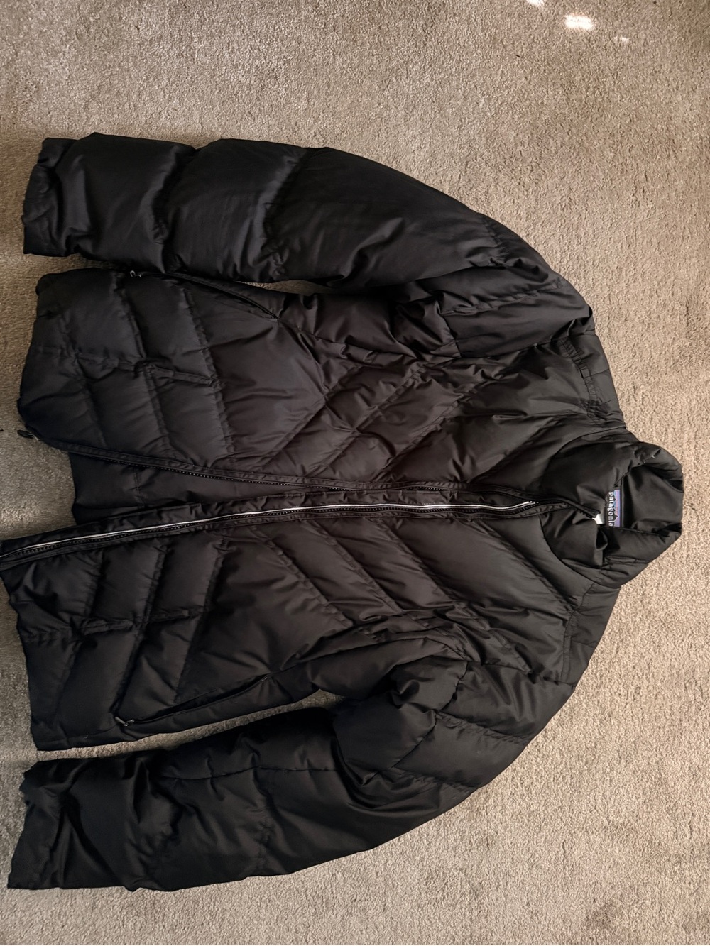 Patagonia Black Quilted Ski & Snow Puffer Jacket